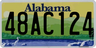 AL license plate 48AC124