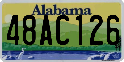 AL license plate 48AC126