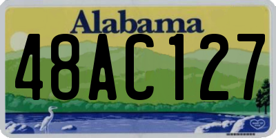 AL license plate 48AC127