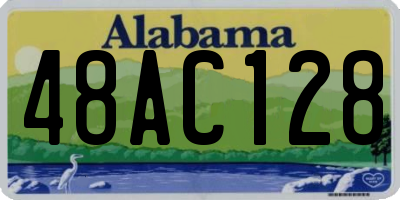 AL license plate 48AC128
