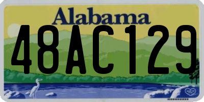 AL license plate 48AC129