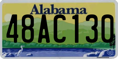 AL license plate 48AC130