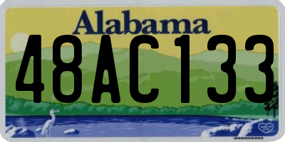 AL license plate 48AC133