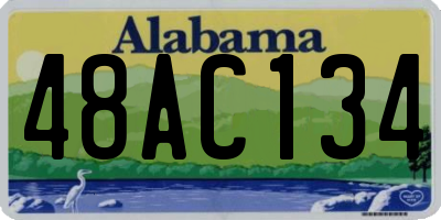 AL license plate 48AC134