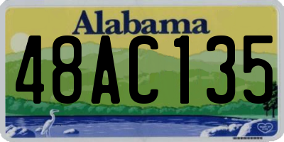 AL license plate 48AC135