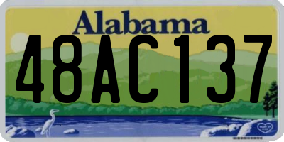 AL license plate 48AC137