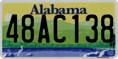 AL license plate 48AC138