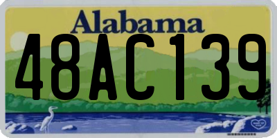 AL license plate 48AC139