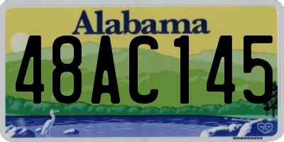 AL license plate 48AC145
