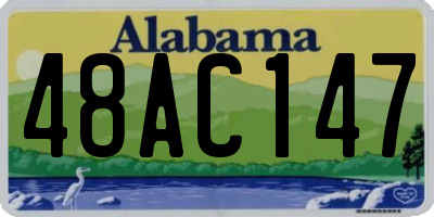 AL license plate 48AC147