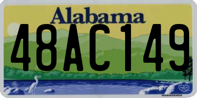 AL license plate 48AC149