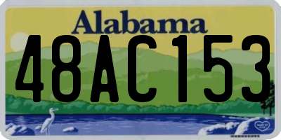 AL license plate 48AC153