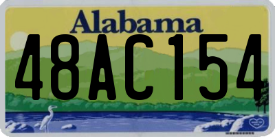 AL license plate 48AC154