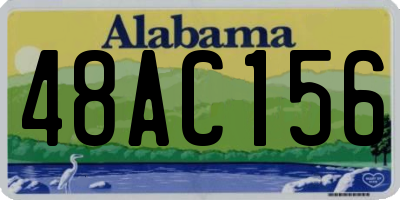 AL license plate 48AC156