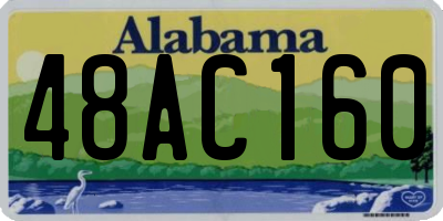 AL license plate 48AC160