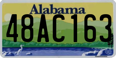 AL license plate 48AC163