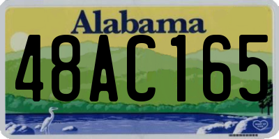 AL license plate 48AC165