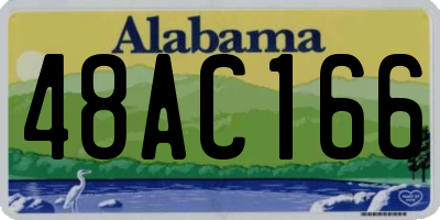 AL license plate 48AC166