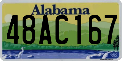 AL license plate 48AC167