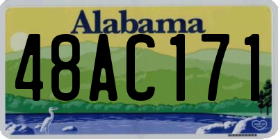 AL license plate 48AC171