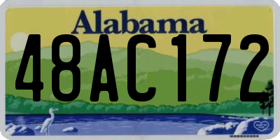 AL license plate 48AC172