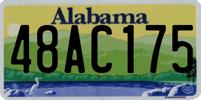 AL license plate 48AC175