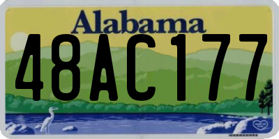 AL license plate 48AC177