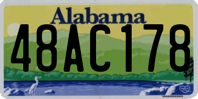 AL license plate 48AC178