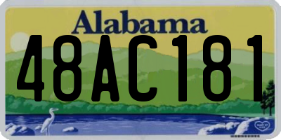 AL license plate 48AC181