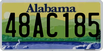AL license plate 48AC185