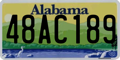 AL license plate 48AC189
