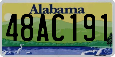 AL license plate 48AC191