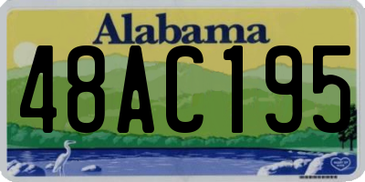 AL license plate 48AC195