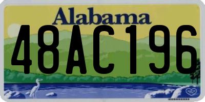 AL license plate 48AC196