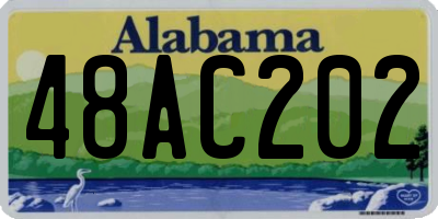 AL license plate 48AC202