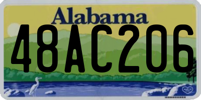 AL license plate 48AC206