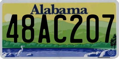 AL license plate 48AC207