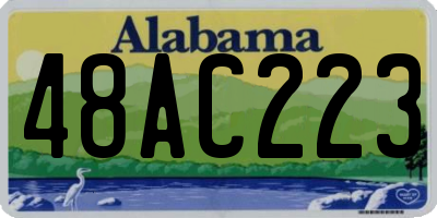 AL license plate 48AC223