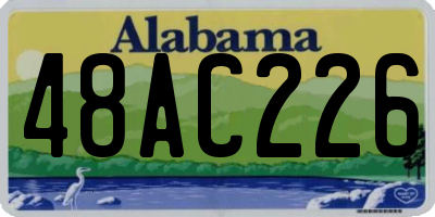 AL license plate 48AC226