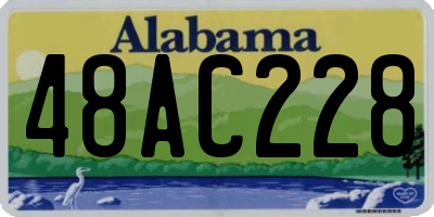 AL license plate 48AC228