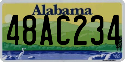 AL license plate 48AC234