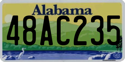 AL license plate 48AC235
