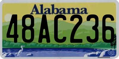 AL license plate 48AC236