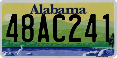 AL license plate 48AC241