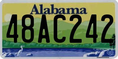 AL license plate 48AC242