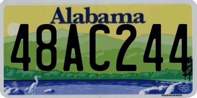 AL license plate 48AC244