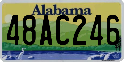 AL license plate 48AC246