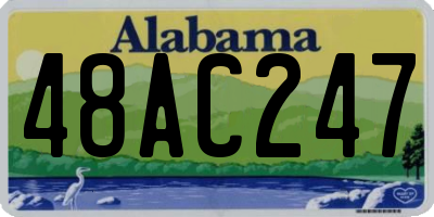 AL license plate 48AC247