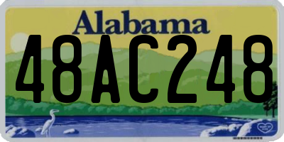 AL license plate 48AC248
