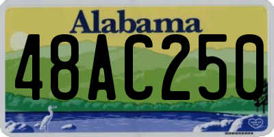 AL license plate 48AC250